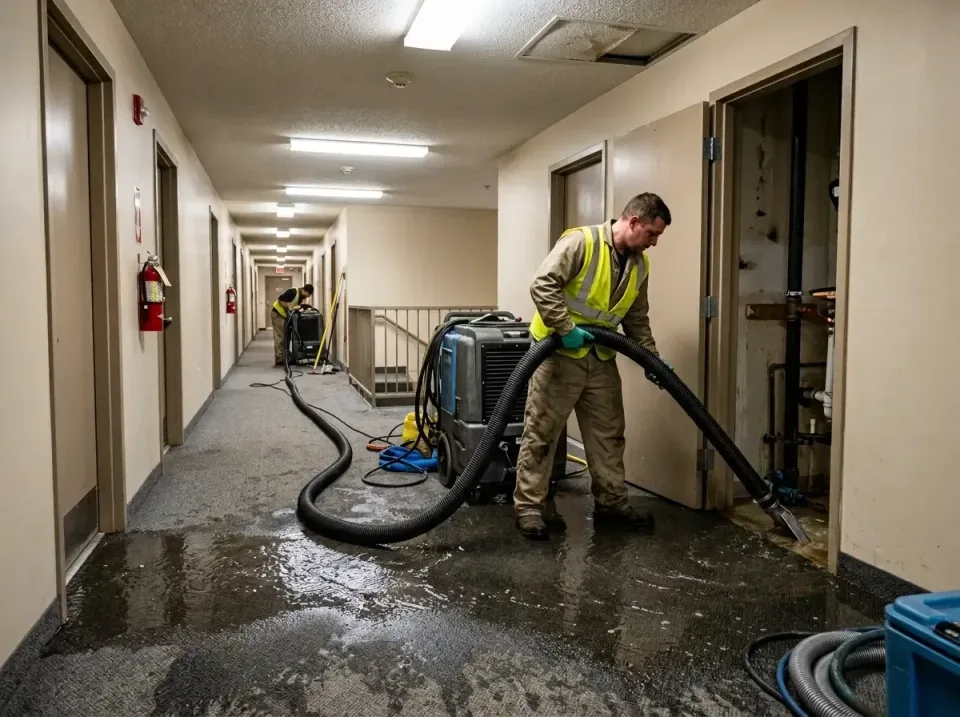 multi-unit-apartment-hallway-f-005 — frequently asked questions, Emergency Burst Pipe Water Extraction & Removal in Wells Br…